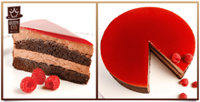 Double Decker Chocolate Raspberry Mousse Cake 55040